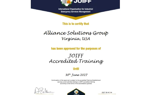JOIFF Accredited Training